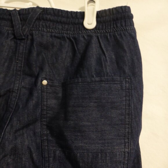 H&M | kids 12-13 years | Dark Blue Lightweight Pull-On Denim / Jean Shorts | NWT - Picture 12 of 16